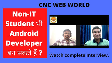 EP  1 How to Become an Android Developer?| Prashant Kumar | CNC WEB WORLD