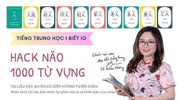 Hack não 1000 từ vựng tiếng Trung thường dùng nhất | Ghi nhớ bằng sơ đồ tư duy mới nhất