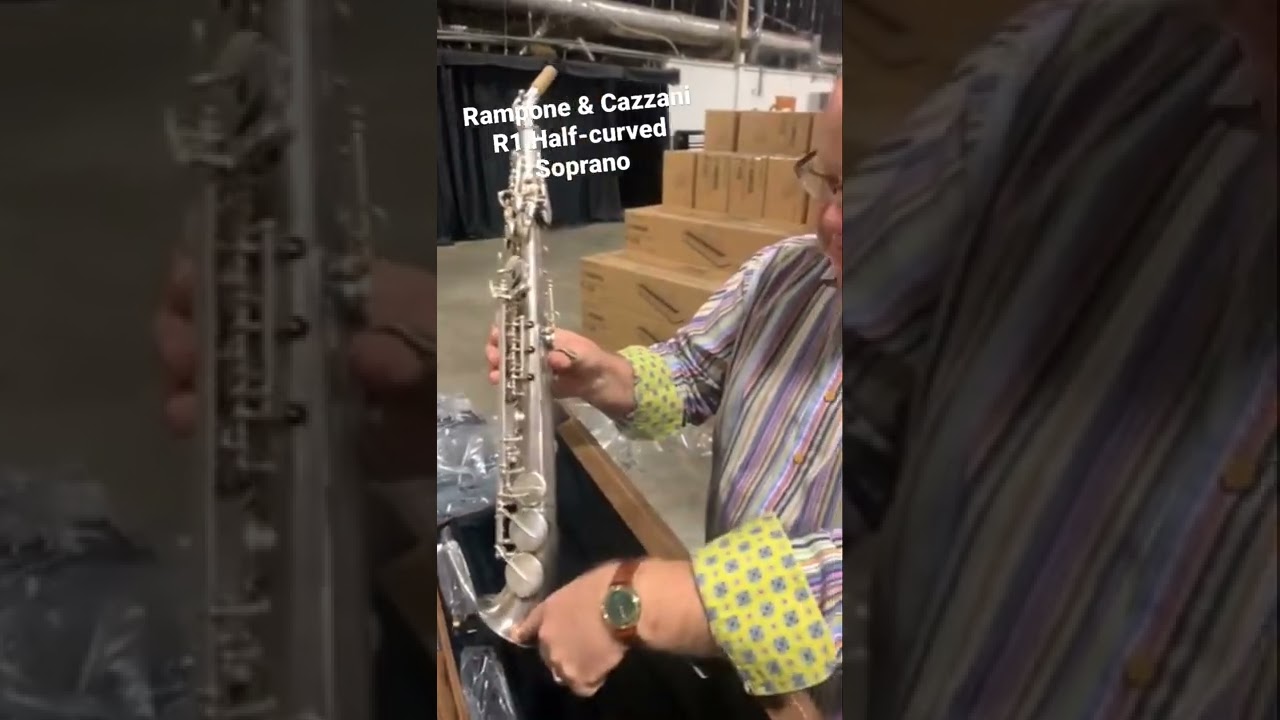 Rampone & Cazzani R1 Jazz Half-Curved Soprano Saxophone. In-Stock at PalenMusic.com