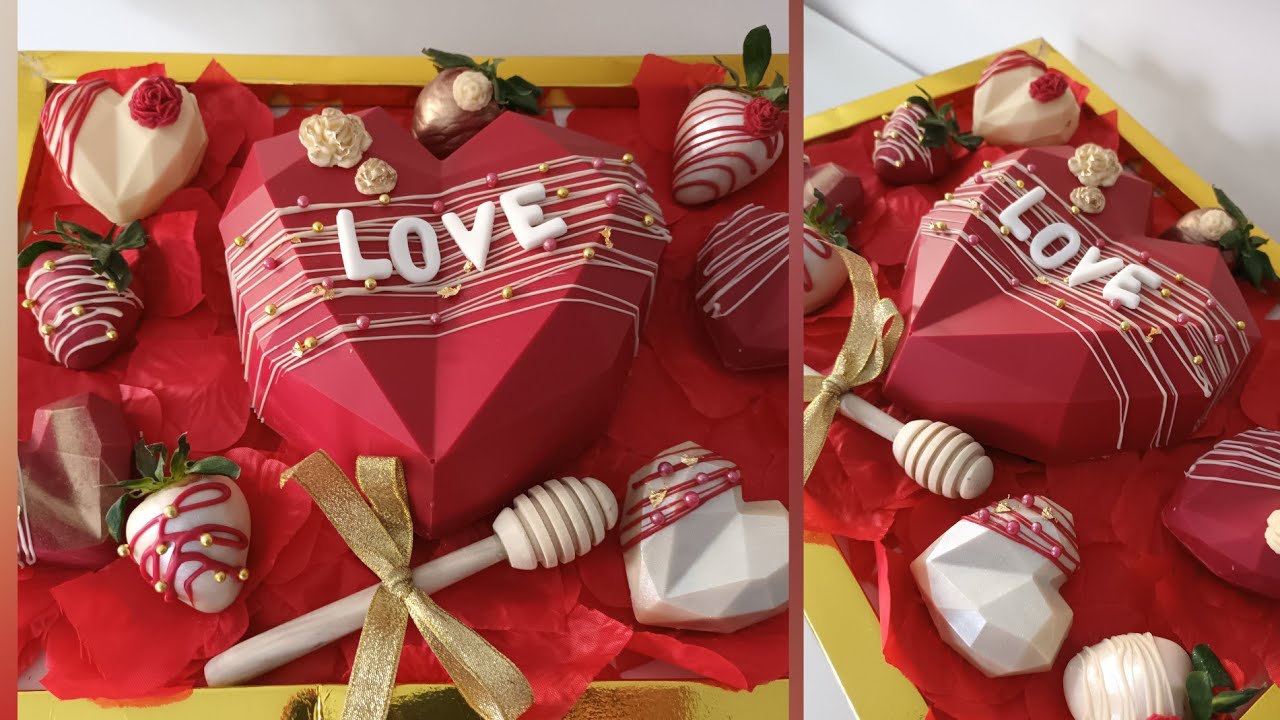 قلب الشوكولاتة المفاجأة🎉🎁/cœur chocolat surprise