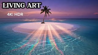4K Live Wallpaper Maldives — Palm Tree, Ocean Waves & Relaxing Piano | Work, Study, Sleep Background screenshot 2