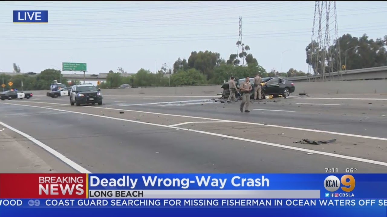 2 Killed In Wrong-Way Crash On 91 Freeway In Long Beach - YouTube