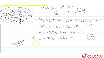 Determine current in each branch of the network shown in figure