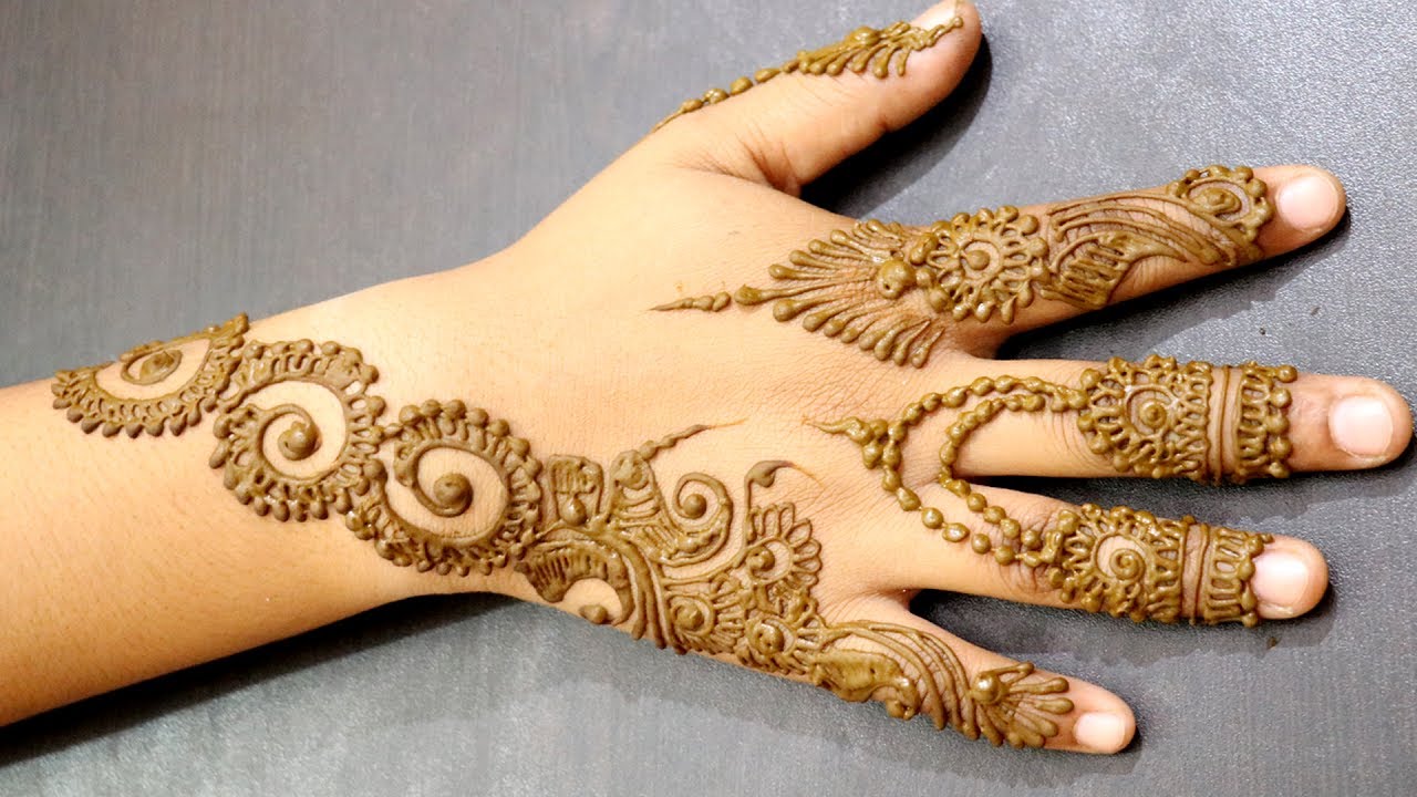 Jewellery Design Mehndi | Latest Mehndi design 2017 | Easy ...