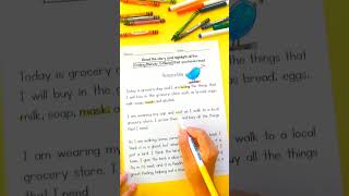 Ending Blends Reading Comprehension Passage | Writing Practice for Kindergarten and First Grade