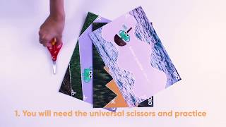 HOW TO—Cutting with Scissors Practice Sheets (Ed-ventures Kit for School Readiness 3+)