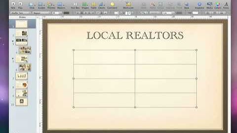 006 Apple iWork Keynote 09 Create and edit a table