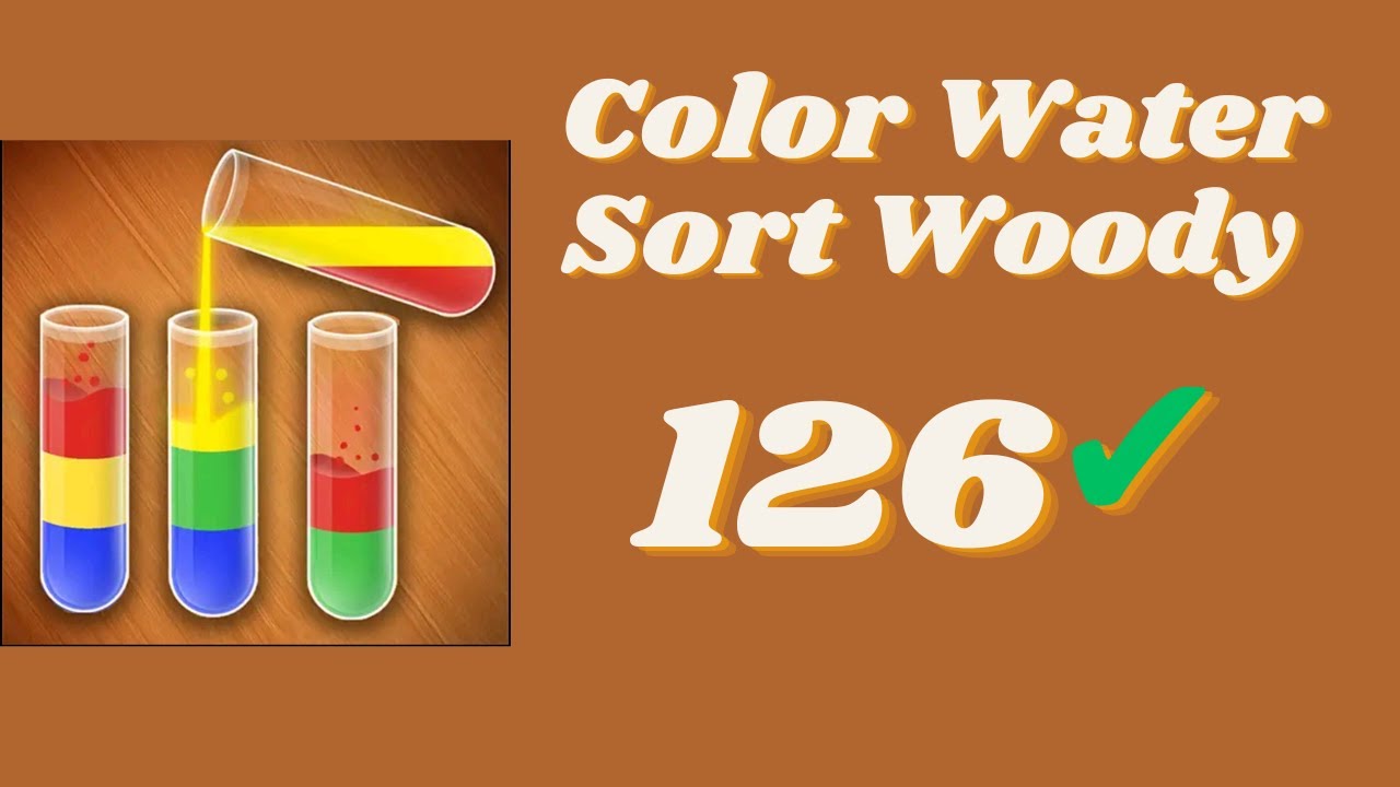 Color Water Sort Woody Puzzle Level 126