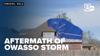 Aftermath of Owasso storm damage early Wednesday morning