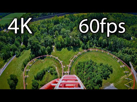Video: Kings Dominion-da Intimidator 305 Roller Coaster: Baxış