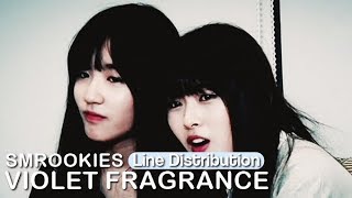 SMROOKIES 「VIOLET FRAGRANCE」 Line Distribution | Color Coded Bars