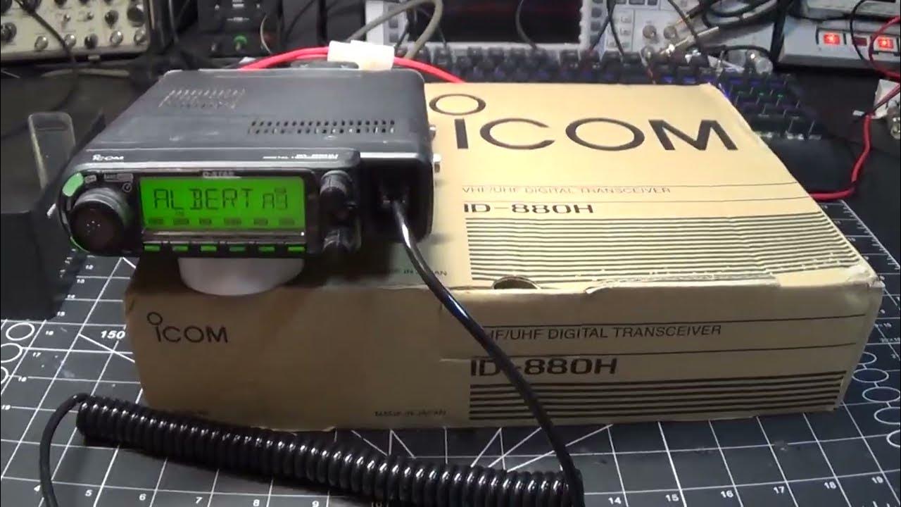 ID880H Dual band DStar Mobile radio YouTube
