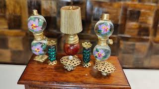 Trash to Treasure Dollhouse Lamps etc.....