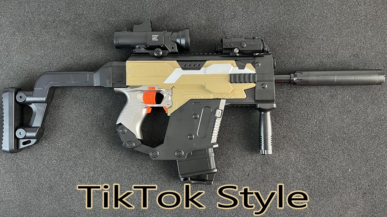 New Vector Soft Bullet Toy Gun the Same in TikTok Style