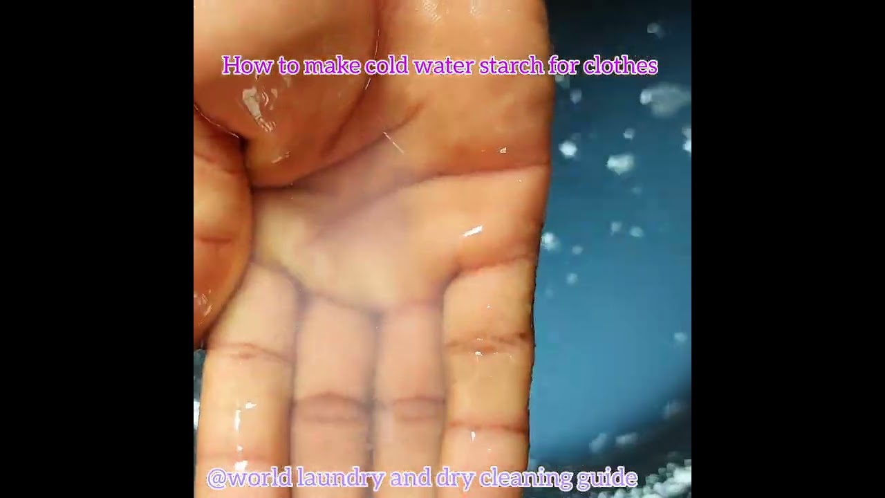 how to make cold water starch for clothes