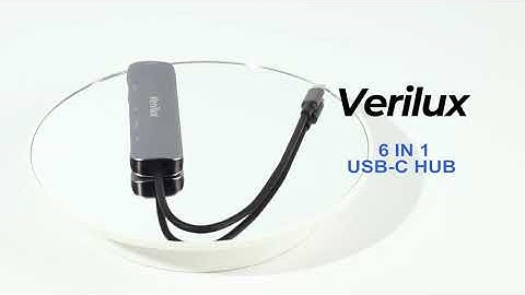Verilux® USB C Hub 6 in 1 with 87W Power Delivery