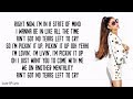 Ariana Grande - NO TEARS LEFT TO CRY (Lyrics)