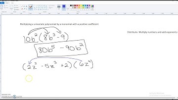 Multiplying a univariate polynomial by a monomial with a positive coefficient