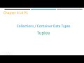 Python Tuples | Chapter 4 L4 P1