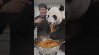 Panda Eating Spicy noodles 🥵#shorts #youtubeshorts #viral