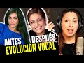 DANIELA ROMO | DE MI ENAMORATE | ( antes y después ) Vocal Coach  REACTION & ANALYSIS