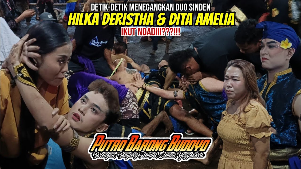 Para sinden ndadii???!! Jathilan Putro Barong Budoyo - Putra Abimanyu (Ndadi) Live Barongan tempel.