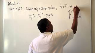 Linear Kinematics 2 Mod 4 Sec 3 Q7