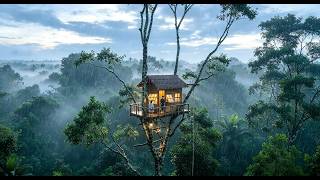 Building a luxurious treehouse in the forest—buffeted repeatedly by heavy rain and strong winds