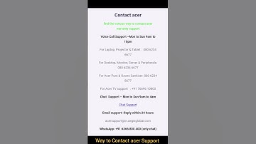 way to contact acer 2025 | Acer customer support | acer support | Contact support