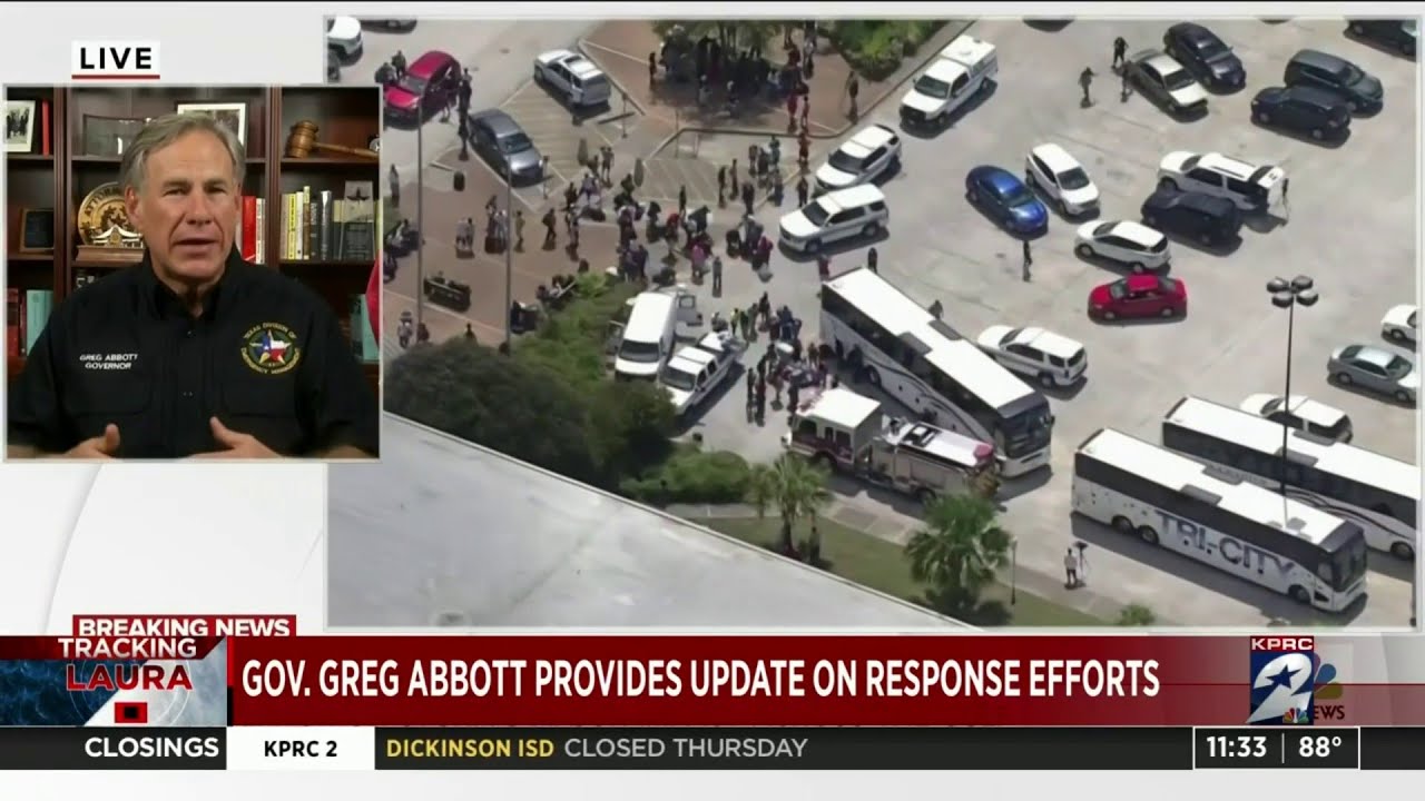Gov. Abbott provides update on response efforts - YouTube