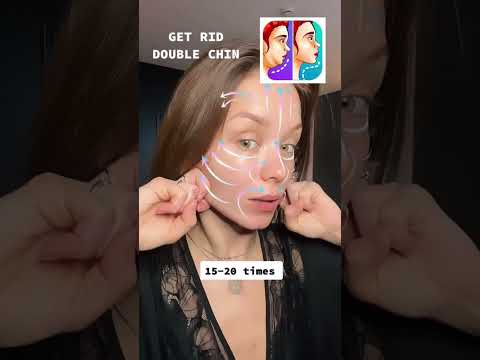 ماساژ لیفت چانه و غبغب زاویه سازی فک با ماساژ صورت لیفت صورت ورزش در خانه 