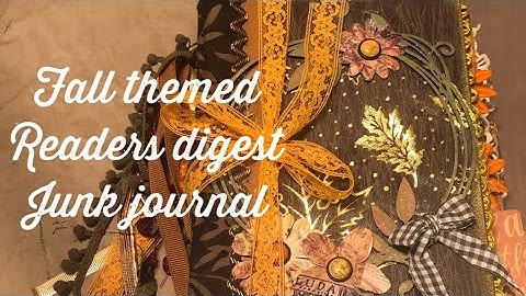 Fall Reader’s Digest Junk Journal Flip through #junkjournal #flipthrough #falljournal