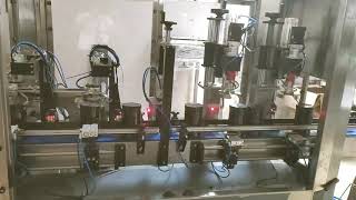 automatic chucks capping machine inline screw capper two heads tested for USA customer