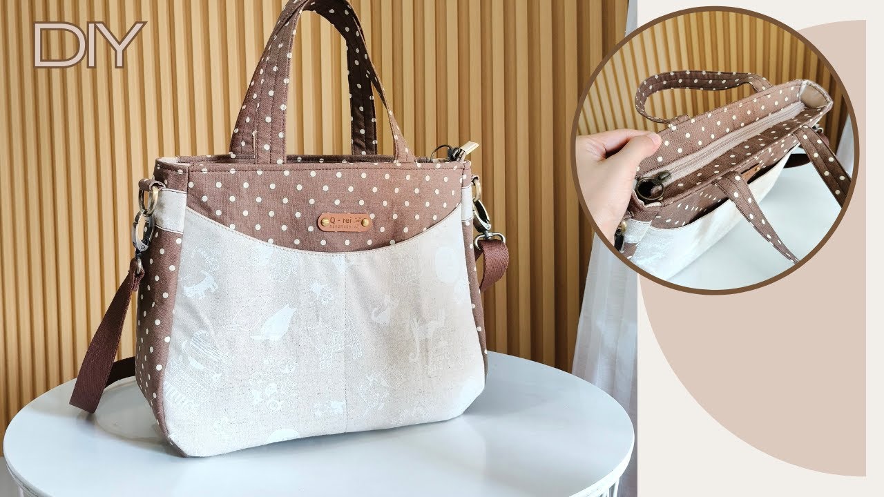 How To Make a Tote Bag With Pockets | DIY Tote Bag With Pockets - YouTube