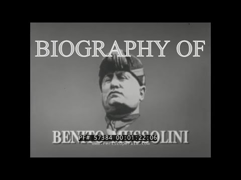 Benito Mussolini 1962 Biography Of Italian Fascist Dictator Documentary Film 57384