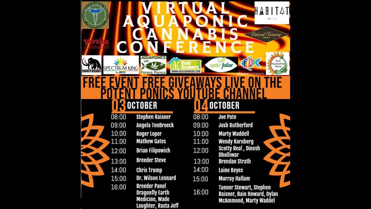 Доктор Уилсон Леннард на виртуальной конференции по аквапонике и выращиванию каннабиса.