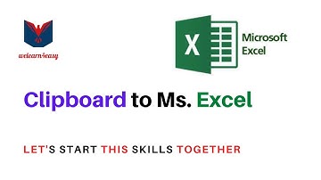 Clipboard on Ms. Excel