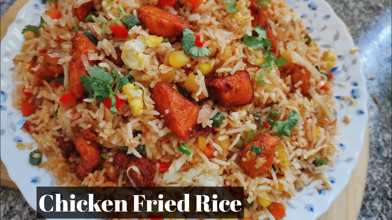 Chicken Fried Rice😋 चिकन फ्राइड राइस Street Style Chicken Fried