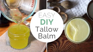 The BEST Natural Moisturizer For Dry Skin and Eczema | 2 Ingredient Homemade Tallow Balm