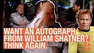 What did this fan do to get an autograph from William Shatner?