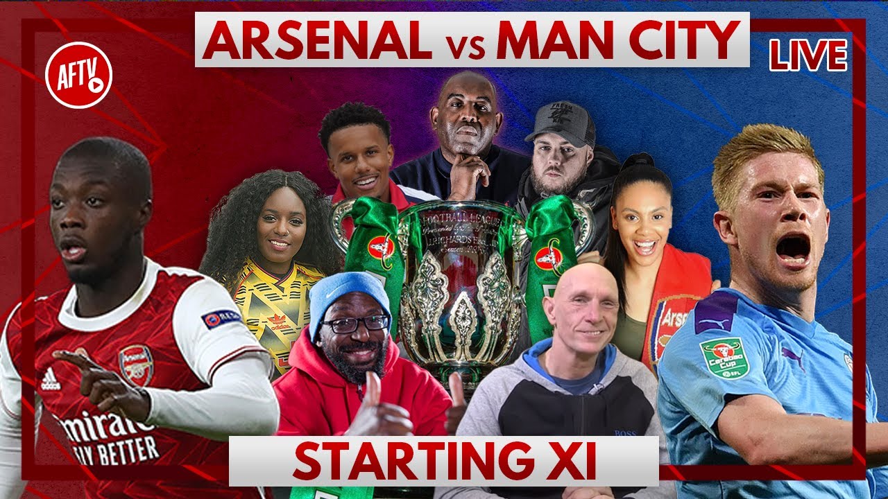 Arsenal vs Man City | Starting XI Live - YouTube