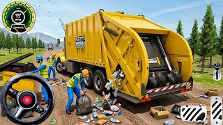 ゴミ収集車のリアルな運転3D：都市道路のゴミ収集車ゲーム！Androidゲームプレイ screenshot 2