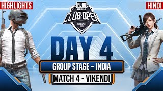 PMCO Indian Group Stage Day 4 | Vikendi Highlights | Fall Split | PUBG Mobile Club Open 2020