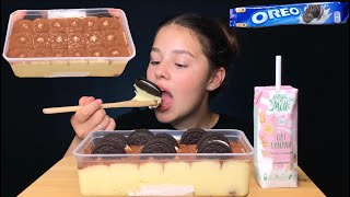 ASMR TIRAMISU CAKE WITH OREO MUKBANG (No Talking) EATING SOUNDS 티라미수 리얼사운드 먹방 | Tati ASMR