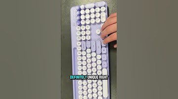 💜 Trueque Retro Purple Keyboard & Mouse ✨ Cute Typewriter Style Combo #shorts #aestheticdesk