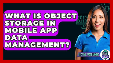 What Is Object Storage In Mobile App Data Management? - Next LVL Programming