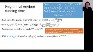 Josh Alman: Optimal-Degree Polynomial Approximations for Exponentials and Gaussian Kernel Density