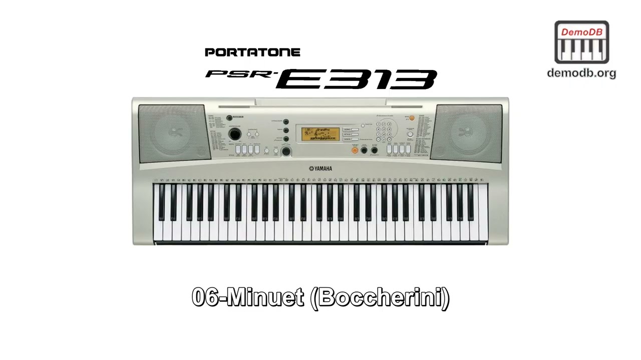 Yamaha PSR-E313 Demo Songs Part1[01-50] - YouTube
