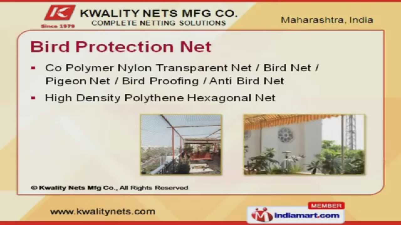 Netting Solutions By Kwality Nets Mfg Co., Mumbai YouTube
