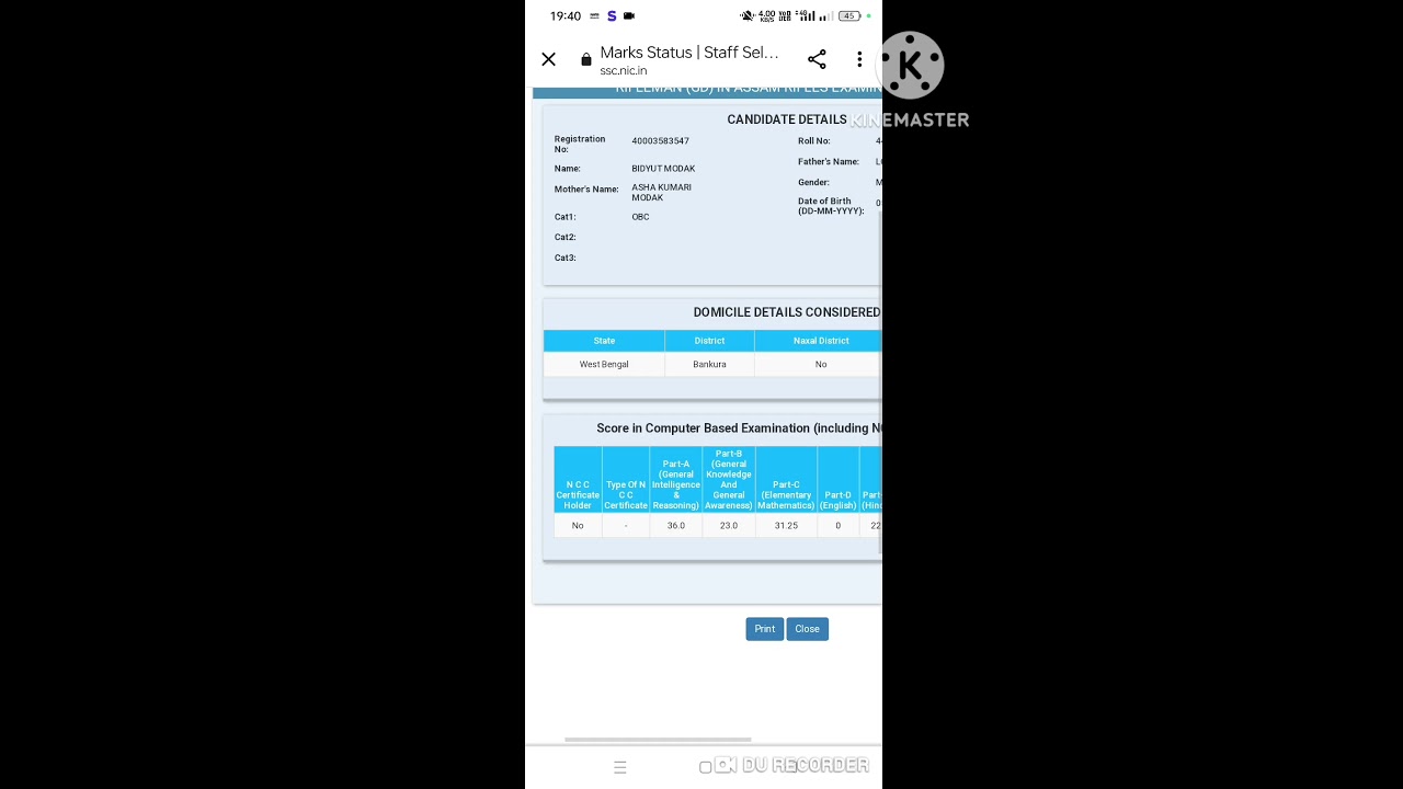 SSC GD SCORECARD 2024 | SSC GD NORMALIZATION MARKS | 